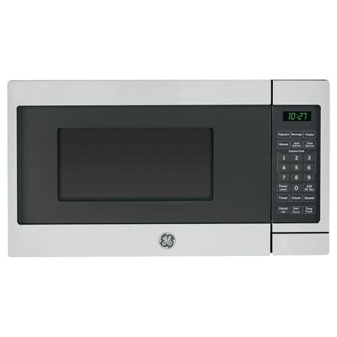 GE 0.7 cu. ft. Small Countertop Microwave in Stainless Steel ...