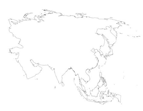 blank-map-of-asia - Tim's Printables