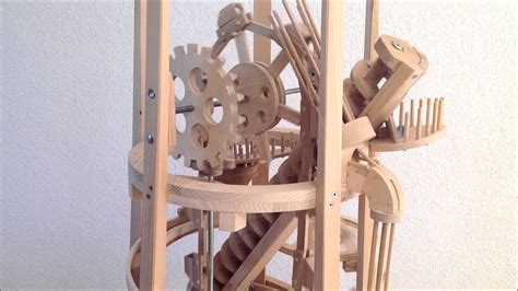 Paul's marble machine "Archimedis" | Marble machine, Rolling ball sculpture, Fun wood projects