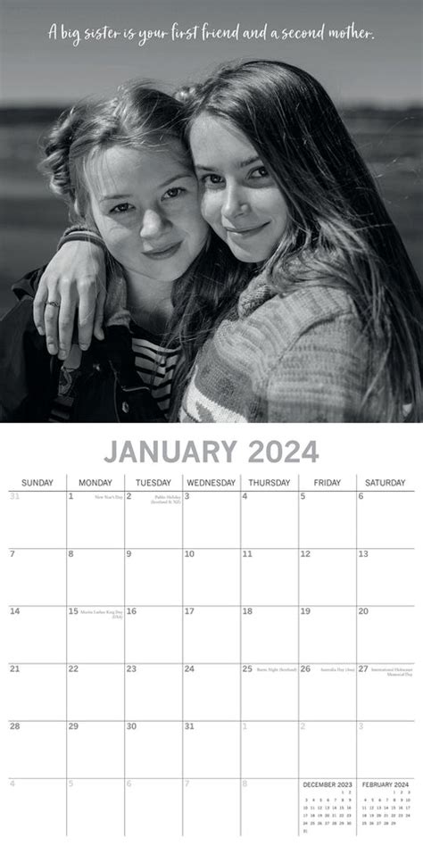 2024 Sisters - Square Wall Calendar – Just Calendars