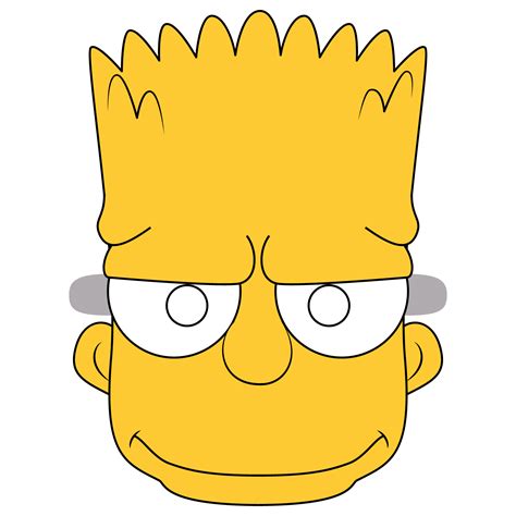 Bart Simpson Mask Template | Free Printable Papercraft Templates