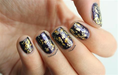 Polish Pals: Gold Foil Nails