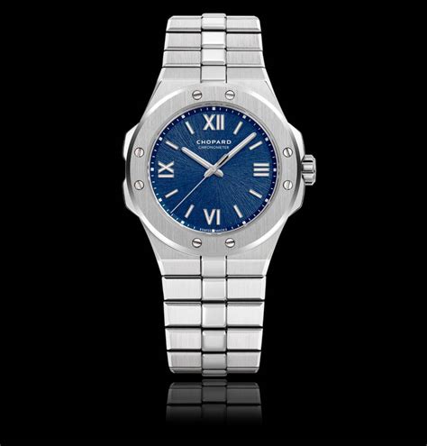 Chopard Alpine Eagle Small in Lucent Stahl mit blauem Zifferblatt ...