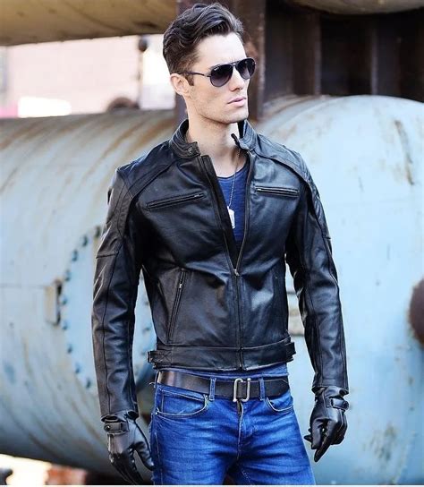 Free Shipping.DHl biker Brand winter fashion men genuine leather jacket clothing,cool slim ...