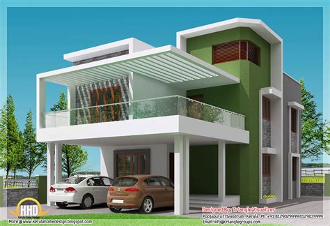 small modern homes | Beautiful 4 BHK contemporary modern simple Indian house design | Simple ...