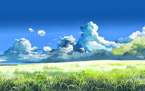 Anime Background Scenery Clouds