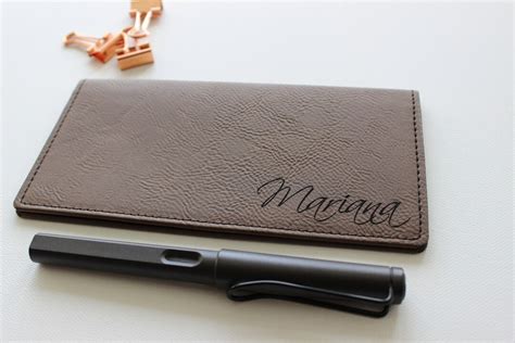 Personalized Check Book Cover for Women or Men Company Gifts - Etsy