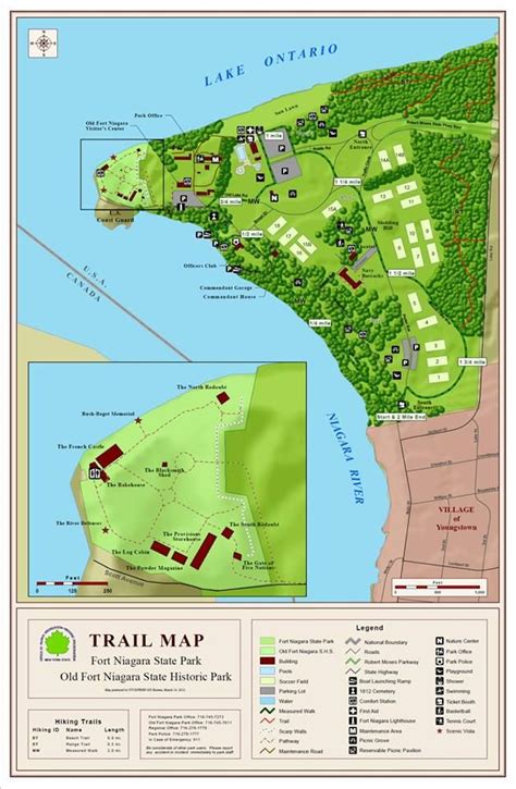 Fort Niagara State Park Map | Old fort niagara, New york state parks ...