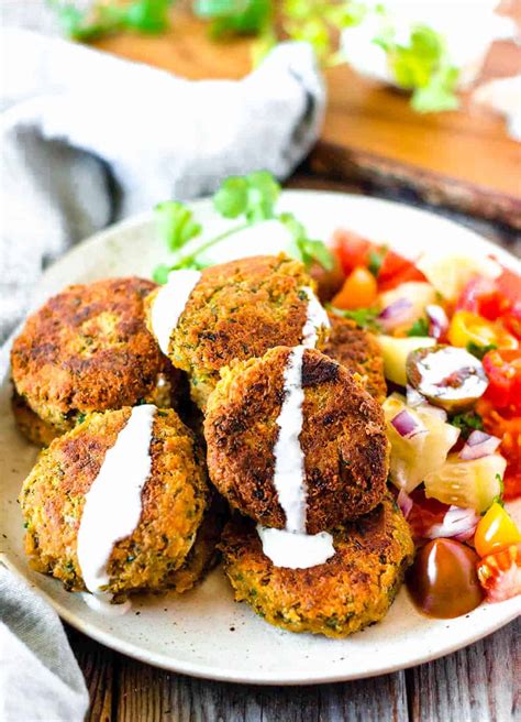 Vegan, Gluten-Free Baked Falafel - Healthier Steps