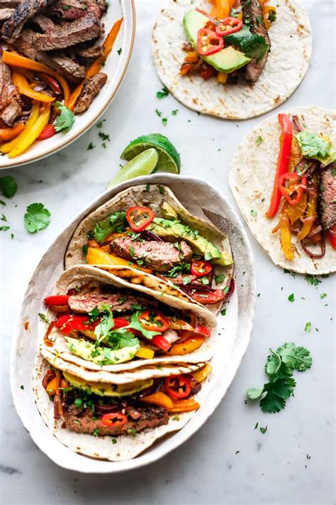 Sizzling Marinated Easy Beef Fajitas • Salted Mint