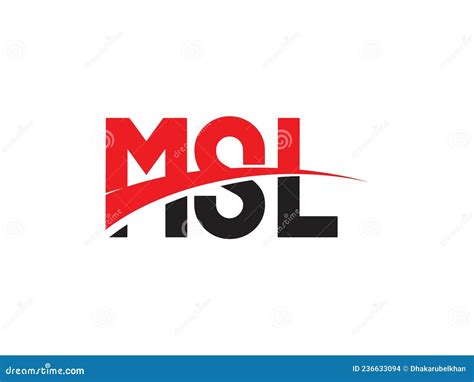 MSL Letter Initial Logo Design Vector Illustration Stock Vector ...