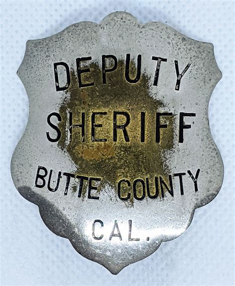 Great Ca 1900s- 1910s Butte Co California Deputy Sheriff Badge: Flying Tiger Antiques Online Store