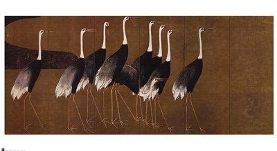 Ogata Korin - Cranes - art prints and posters | Posters art prints ...