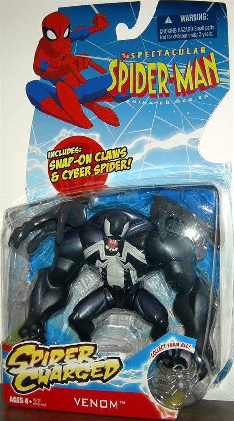 Venom Spectacular Spider-Man Animated Series Spider Charged Action Figure