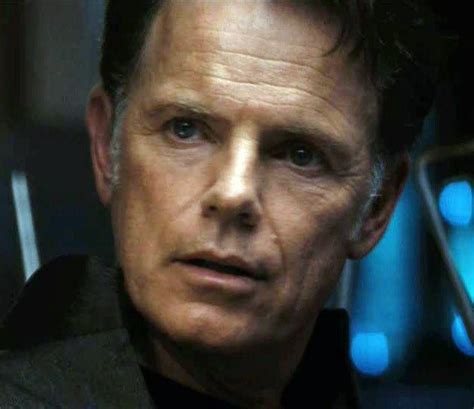 Bruce Greenwood as "Captain Christopher Pike", in the movie re-boot, "Star Trek".