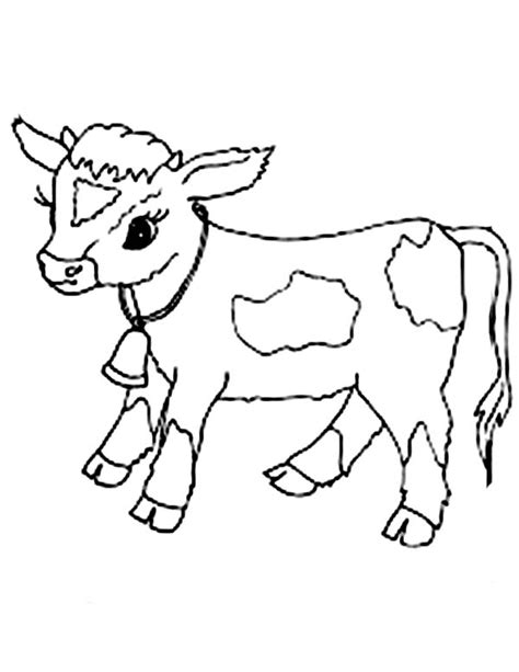 Baby Cow Coloring Page | Cow coloring pages, Coloring pages, Farm animal coloring pages