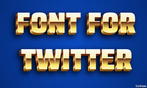 Font For Twitter Text Effect and Logo Design Font