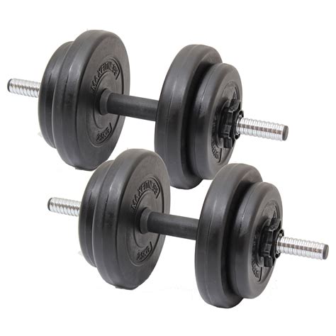 MAX FITNESS 15KG DUMBBELL FREE WEIGHTS SET HOME GYM/WORKOUT/TRAINING ...