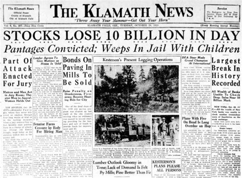 The Great Depression newspaper headlines: Turmoil & uncertainty after ...