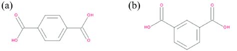 -Terephthalic acid (a) and Isophthalic acid (b) structures | Download ...