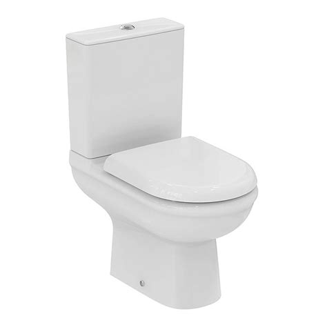 Ideal Standard Della Rimless Close Coupled Toilet + Soft Close Seat