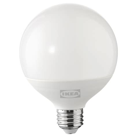 SOLHETTA LED bulb E26 1100 lumen, dimmable/globe opal, 4" - IKEA