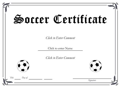 Soccer Award Certificate Templates Free | Best Template Ideas