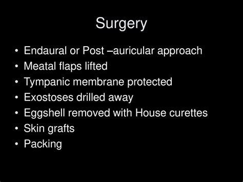 Post-operative care of Exostoses Surgery - ppt download