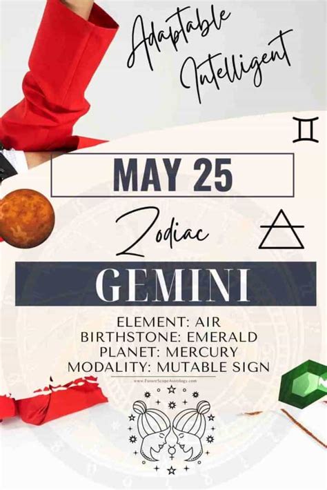 May 25 Zodiac (Gemini) Birthday: Personality, Birthstone, Compatibility, Ruling Planet, Element ...