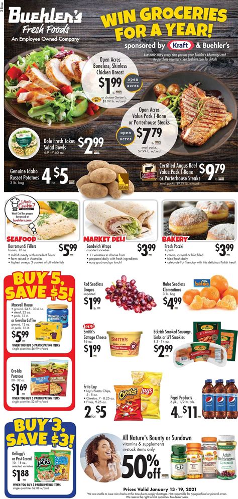 Buehler's Fresh Foods Ad Circular - 01/13 - 01/19/2021 | Rabato