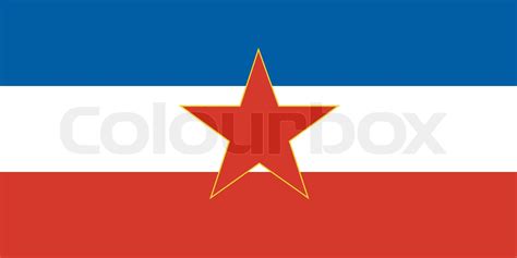 original and simple Yugoslavia flag isolated vector in official colors and Proportion Correctly ...