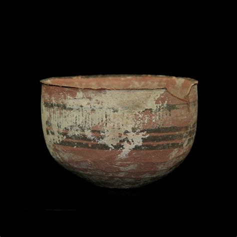 Ceramic Vessels : An Indus Valley Mehrgarh pottery vessel with painted ...