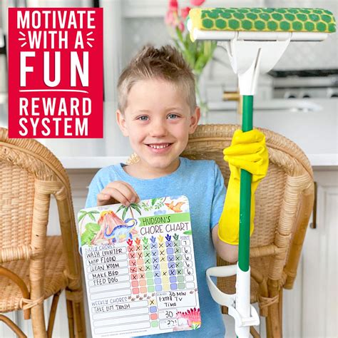 Buy Dinosaur Kids Chore Chart Magnetic, Reward Chart for Kids, Good Behavior Chart for Kids at ...
