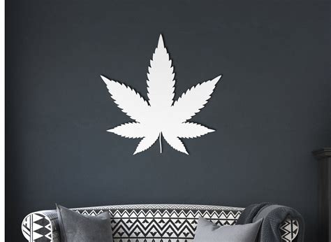 Cannabis Die-cut Metal Sign/marijuana Metal Sign/weed - Etsy