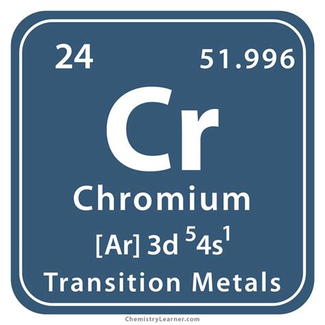 Chromium Definition, Facts, Symbol, Discovery, Property, Uses