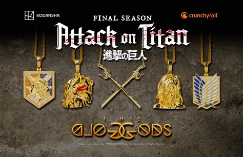 Attack on Titan© Officially Licensed Jewelry - Necklaces & Pendants – The Gold Gods