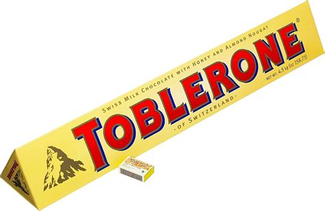 Buy Toblerone Milk Chocolate Bar OFFICIAL, made with Swiss Milk Chocolate, Giant, Jumbo Size, 1 ...