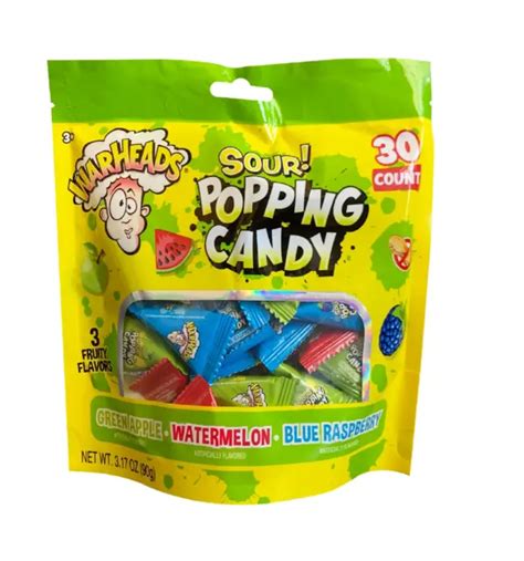 WARHEADS SOUR POPPING Candy Assorted Flavors 3.17 oz 30 Count $8.17 - PicClick