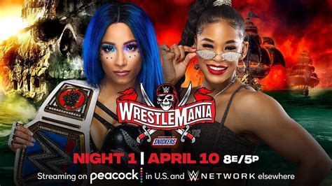 Sasha Banks vs Bianca Belair to Main Event WrestleMania 37 Night 1 - Wrestling Attitude