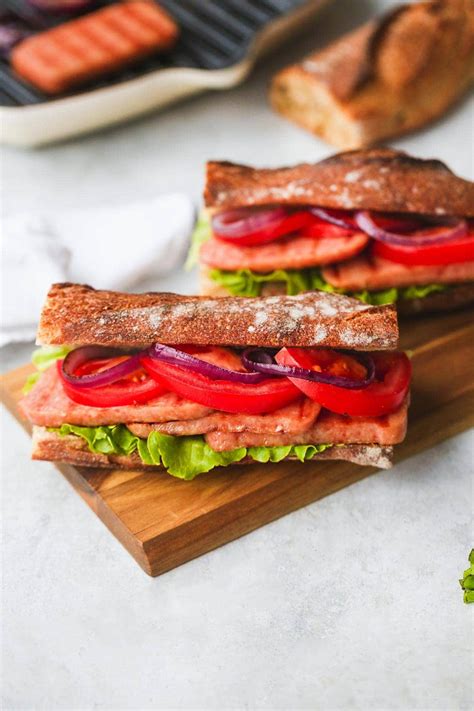 Grilled SPAM® Steak Sandwich - Little Sunny Kitchen