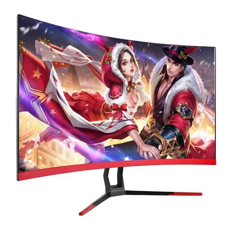 4k monitor 32-inch 144Hz curved LED borderless gaming monitors desktop ...