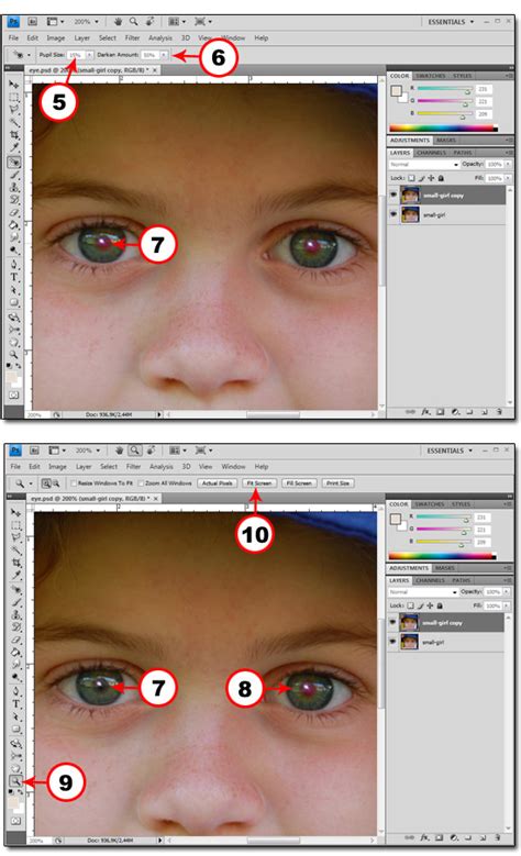 Remove Red Eye In Photoshop CS4 | Photoshop Basics