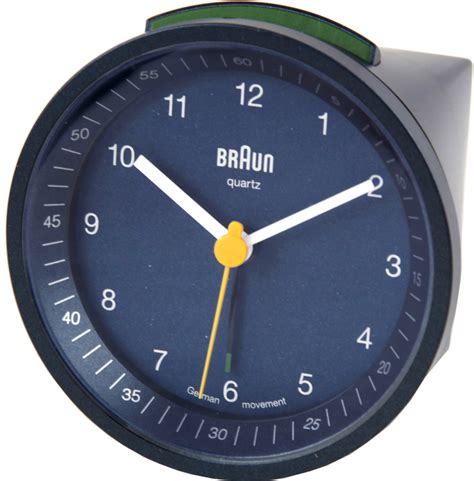 Braun Clocks BNC007 BNC007BLBL, Braun Blue Analog Alarm Clock