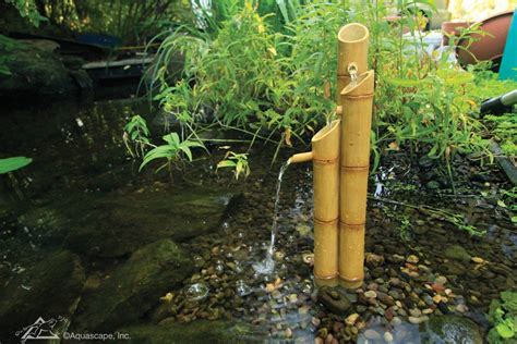 Pouring 3-Tier Bamboo Fountain | Bamboo fountain, Container water ...