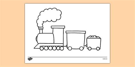 Train Template | Colouring Sheet | Primary Resources