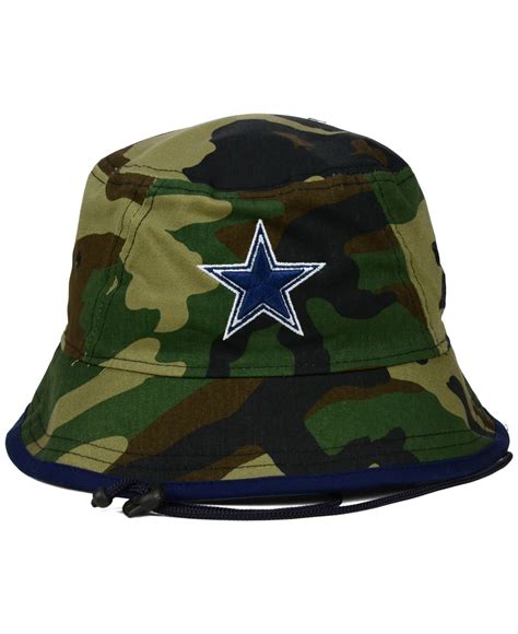 KTZ Dallas Cowboys Camo Pop Bucket Hat in Natural for Men | Lyst