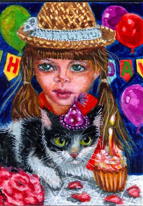 Pin by GFK on MY ACEO GIRL AND ANIMALS | Festival captain hat, Captain hat, Painting