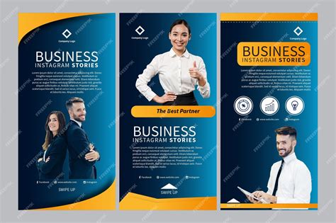 Premium Vector | Business instagram stories