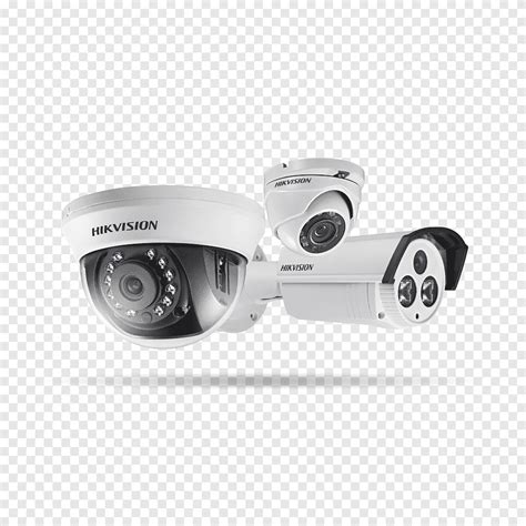 Three white HIK Vision security camers, Closed-circuit television camera Wireless security ...