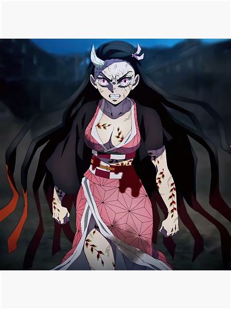 "Nezuko Angry - Demon Slayer" Sticker by PaulaBland | Redbubble